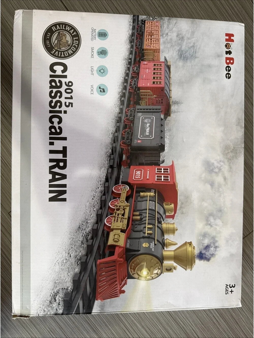 Hot Bee 9015 Classical Train Set with Smoke Light and Battery Operation